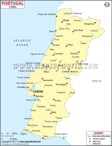 list of towns and cities in portugal|List of cities in Portugal .